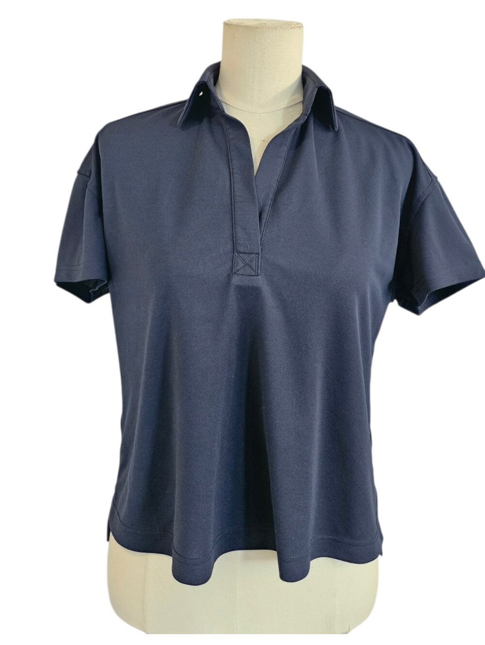 Ministry of Supply Navy Short Sleeve Polo Shirt Size S